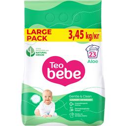 Пральний порошок для дитячої білизни Teo Bebe Gentle & Clean Aloe 3.45 кг
