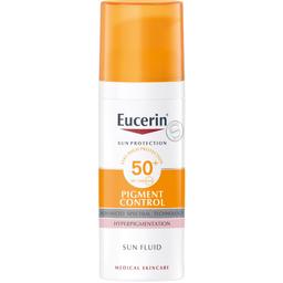 Солнцезащитный флюид для лица Eucerin Pigment Control SPF 50+ против гиперпигментации, 50 мл