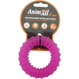 Игрушка для собак AnimAll Fun AGrizZzly Кольцо с шипами фиолетовая 9 см