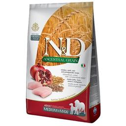 Сухой корм для взрослых собак средних и крупных пород Farmina N&D Low Grain Dog Chicken&Pomegranate Adult Medium&Maxi, курица и гранат, 12 кг