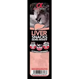 Напіввологі ласощі для собак Alpha Spirit Snacks Liver, кубики з печінки, 35 г