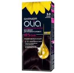 Фарба для волосся Garnier Olia, відтінок 3.0 (темний шоколад), 112 мл (C6264200)
