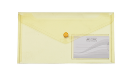 Папка на кнопке Buromax Travel, DL, желтый (BM.3938-08)