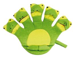Мочалка-рукавичка дитяча Titania Frog, 25 см (9200)