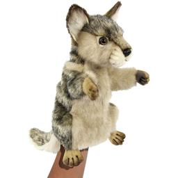 Мягкая игрушка на руку Hansa Puppet Волк, 44 см, серая (7949)