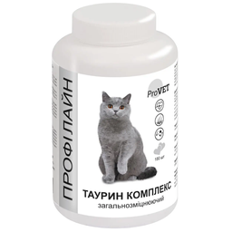 Витаминно-минеральная добавка для кошек ProVET Профилайн таурин комплекс, общеукрепляющий, 180 табл, 145 г (PR241883)