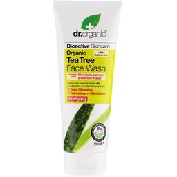 Гель очищающий для лица с экстрактом чайного дерева Dr. Organic Tea Tree Face Wash 200 мл