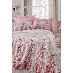 Комплект постельного белья Eponj Home Pike Coretta A.Pembe, ранфорс, полуторный, светло-розовый, 3 предмета (svt-2000022283540)