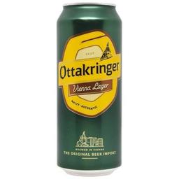 Пиво Ottakringer Wiener Original Lager, полутемное, фильтрованное, 5,3%, ж/б, 0,5 л