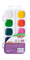 Акварельні фарби ZiBi Kids Line, 10 кольорів (ZB.6543-10)