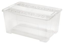 Ящик пластиковий прозорий Heidrun TexBox, 150л, 78,5х58,8х40,5 см (7215)