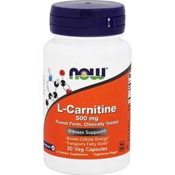 L-Карнитин Now L-Carnitine Fitness Support 500 мг 30 капсул