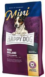Сухой корм для собак мелких пород для нормализации линьки и при проблемах с кожей Happy Dog Supreme Mini Adult Ireland, с кроликом и лососем, 8 кг (60579)