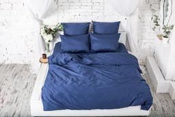 Комплект постільної білизни Ecotton, сатин, двоспальний, 210х175 см, Blue (22640)