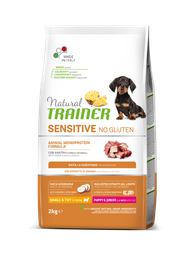 Сухой корм Trainer Natural Dog Sensitive Puppy&Junior Mini, Утка с цельными зернами, 2 кг