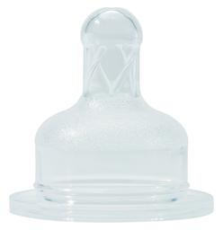 Силіконова соска Baby-Nova, кругла, для широкого горлечка, для молока, 0+ міс., 2 шт. (3961021)