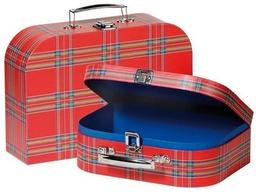 Ігрова валіза Goki, в смужку, червоний, 2 шт. (60103G)