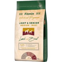 Сухий корм для собак Fitmin Nutrition Programme Medium/Maxi Light & Senior Lamb with Beef 12 кг