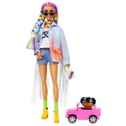 Лялька Barbie Екстра з веселковими косичками (GRN29)
