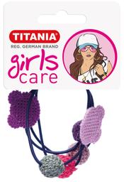Набір резинок для волосся Titania Ведмідь і кульки, чорні, 2 шт. (8162 GIRL)