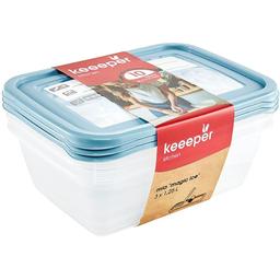 Комплект ємностей для морозильної камери Keeeper Polar, 1,25 л, блакитний, 3 шт. (3015)