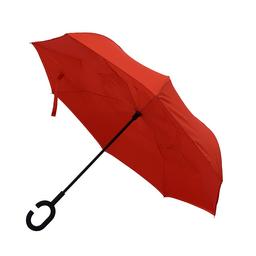 Зонт-трость Line art Wonder, с обратным складыванием, красный (45450-5)