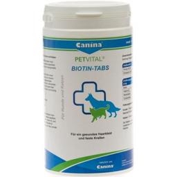Вітаміни Canina PetVital Biotin Tabs для котів та собак, з біотином для шкіри та вовни, 100 г