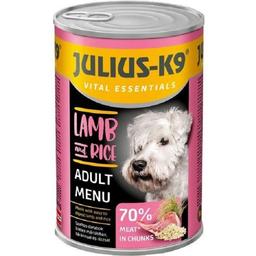 Вологий корм для собак Julius-K9, Гіпоалергенний, з ягням та рисом, 1,24 кг