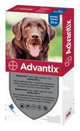 Краплі Bayer Адвантікс від бліх і кліщів, для собак від 25 до 40 кг, 1 піпетка