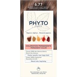 Крем-фарба для волосся Phyto Phytocolor, відтінок 6.77 (світло-каштановий капучино), 112 мл (РН10010)