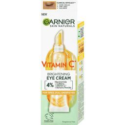 Крем з вітаміном С для тьмяної шкіри навколо очей Garnier Skin Naturals з ефектом зменшення видимості темних кіл і надання сяяння​ 15 мл