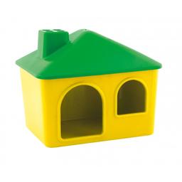 Будиночок для гризунів Природа, 13x10x7,5 см, жовтий з зеленим (PR240277)
