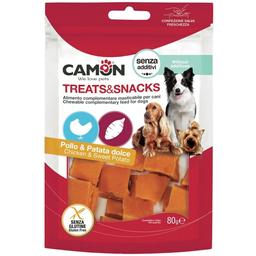 Лакомство для собак Camon Treats & Snacks Кубики из курицы и батата 80 г