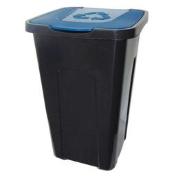 Контейнер для сміття Keeeper, 50 л, чорний з синім (905667)