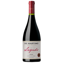 Вино De Martino Legado Reserva Syrah, красное, сухое, 13,5%, 0,75 л