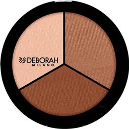 Корректор для лица Deborah Trio Contouring Palette, тон 1, 5 г