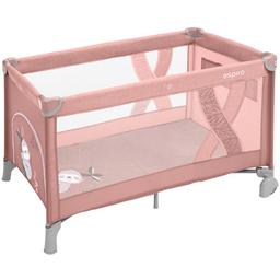 Манеж-ліжечко Espiro Simple 2022, 08 Pink, рожевий (206306)