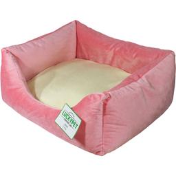 Лежак Luсky Pet Рольф №1, рожево-кремовий, 50х65х23 см