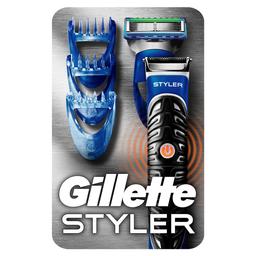Бритва-стайлер Gillette Fusion 5 ProGlide Styler с 1 сменным картриджем ProGlide Power + 3 насадки для моделирования бороды и усов
