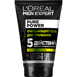 Очищуючий гель L’Oréal Paris Men Expert для комбінованої і жирної шкіри з недосконалостями, 100 мл