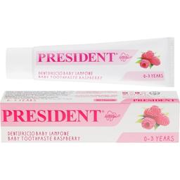 Зубная паста President Baby Toothpaste Raspberry 0-3 years 30 мл