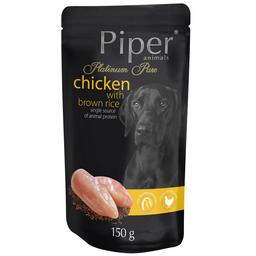Вологий корм для собак Dolina Noteci Piper Platinum Pure з куркою та коричневим рисом, 150 г (DN137-301684)