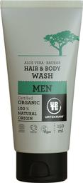 Органічний шампунь для волосся і тіла Urtekram Баобаб і Алое Вера, для чоловіків, 150 мл