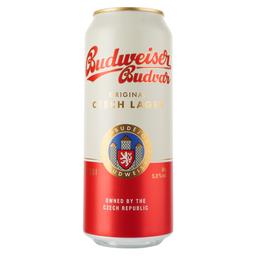 Пиво Budweiser Budvar Original світле, 5%, з/б, 0.5 л