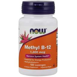Вітамін Methyl B-12 Now Nervous System Health 1000 мкг 100 таблеток