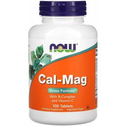 Кальций-магний антистресс Now Foods Cal-Mag Stress Formula 100 таблеток
