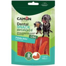 Ласощі для собак Camon Dental Snack Смужки з батату 100 г