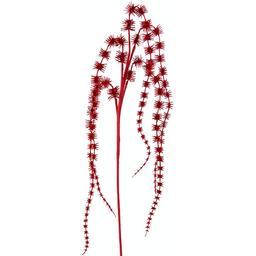 Декоративная веточка Lefard с глитером 50 см красная (681-016)