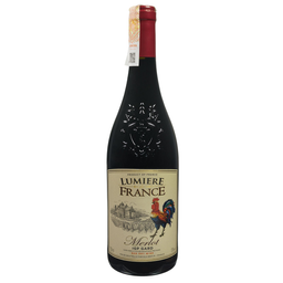 Вино Lumier de France Merlot, червоне, сухе, 0,75 л