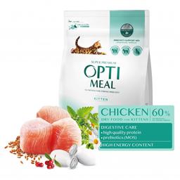 Сухой корм для котят Optimeal, курица, 0,3 кг (200+100 г) (B1863201)